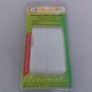 Universal Travel Adapter 2 Universal Sockets Covering More Than 150 Countries
