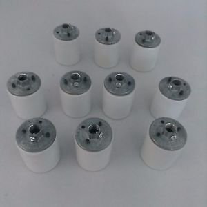 10 Leviton Porcelain Lamp Holder w/ Cap Medium Base Light Socket 660W/250V 10035