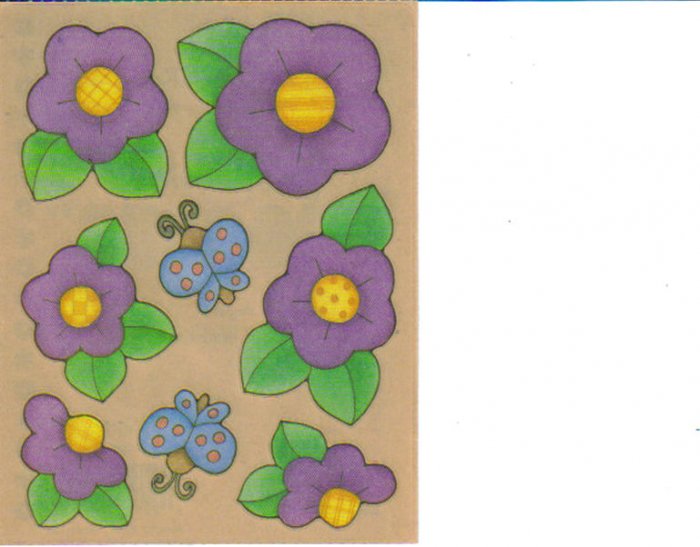Provo Craft Purple Buds Biggies Stickers