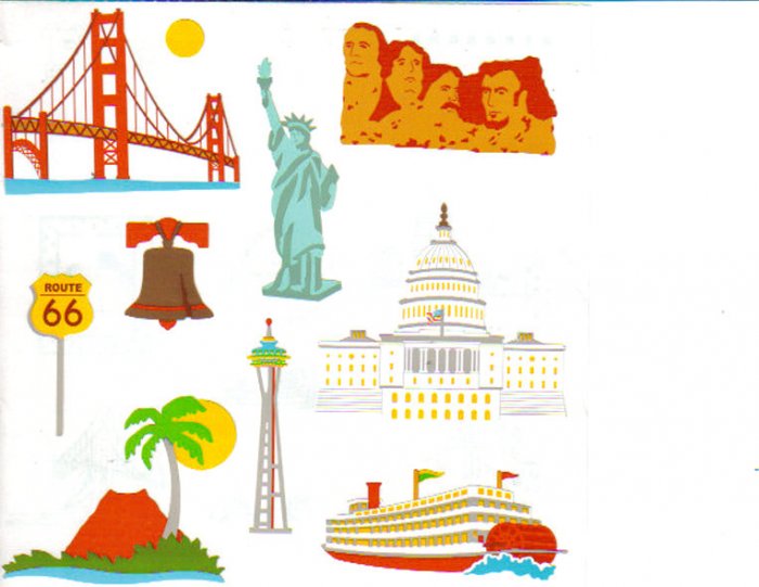 Mrs Grossman's Land Mark Stickers