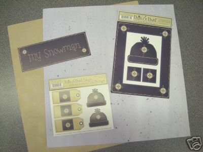 MME This & That MY SNOWMAN Title, Frame, Tags, Paper