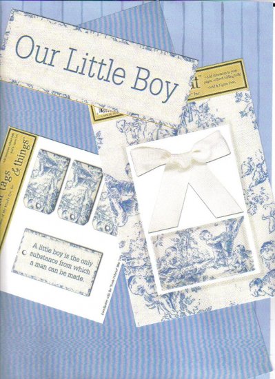 MME This & That OUR LITTLE BOY Title Frame, Tags
