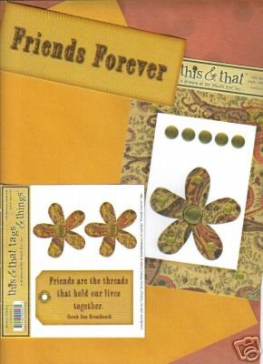 MME This & That FRIENDS FOREVER Title Frame,Tags