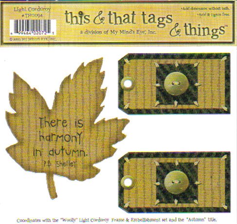 MME This & That Tags & Things Autumn