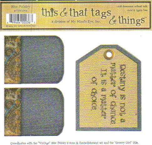 MME This & That Tags & Things Groovy Girl