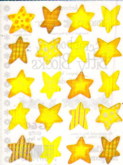 Provo Craft Bitty Block Stickers Star Party