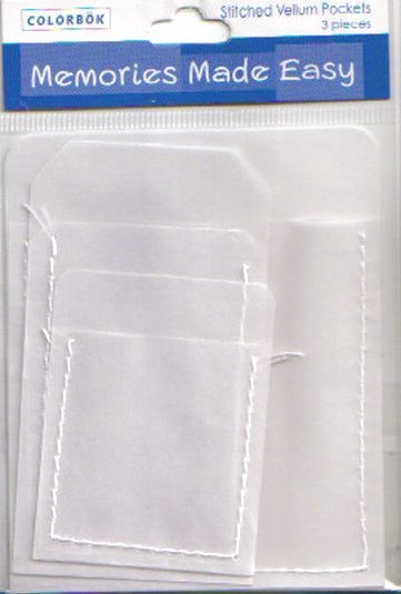 Colorbok Stitched Vellum Pockets