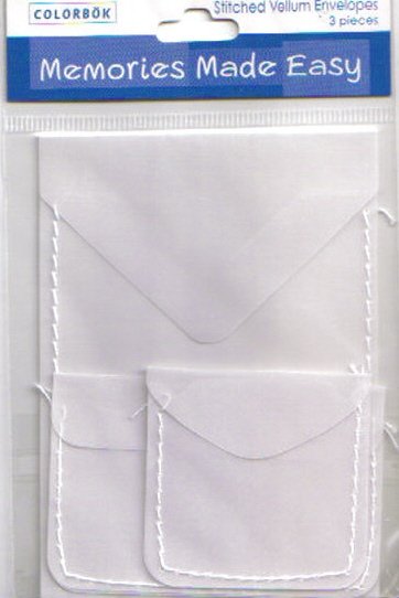 Colorbok Stitched Vellum Envelopes