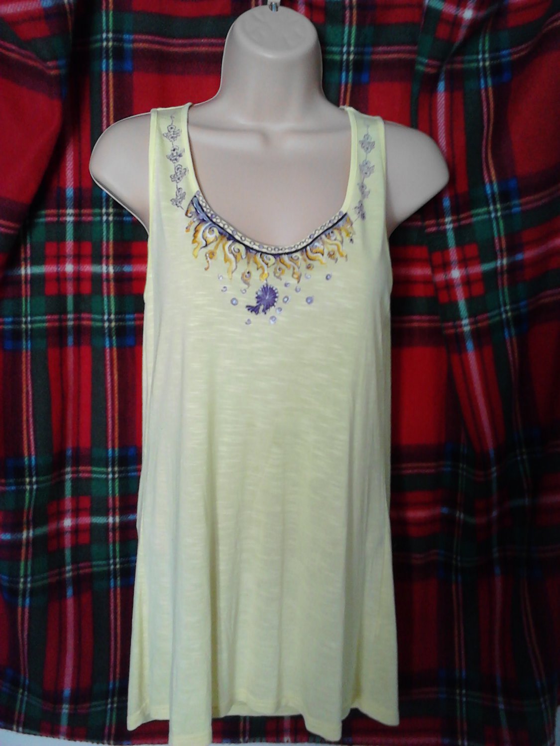 Abstract painted top size 12