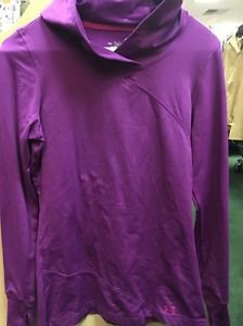 Under Armour Women's Long Sleeve Purple Hooded Shirt. Size Small