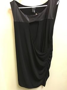 Women's Torrid Size 4 Black Sleeveless Long Blouse Dress