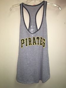 Women's Grey Nike 2Xl Pittsburgh Pirates Baseball Racerback Tank Top