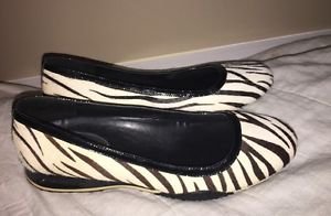 Cole Haan Nike Air Animal Print Fur Wedges Shoes 8.5 Women's