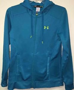 Women's Small Teal Blue Under Armour Zip Up Hoodie Jacket