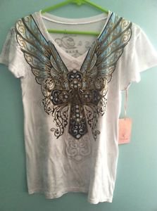 Women's Xl Graphic Angels And Diamonds Tee