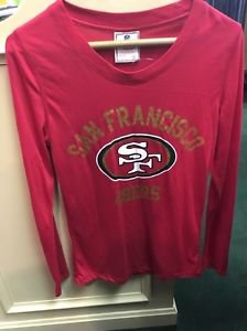 Victoria's Secret San Francisco 49ers Long Sleeve Red Shirt Size Medium