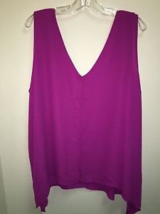 Women's New York And Company Pink XL Tank Top Blouse NWT $40
