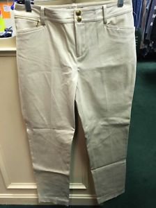 Women's Ralph Lauren Petite Khaki Straight Leg Pants Size 4P