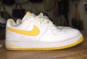 Nike Air Force 1 07 Low White Varsity Maize one yellow 315122-172 RARE AF1 Sz12