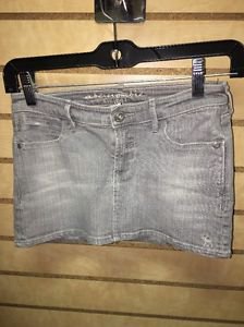 Abercrombie And Fitch Kids Size 10 Stretch Gray Denim Jean Skirt