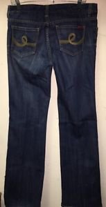 Women's Size 10 Seven 7 Jeans Dark Wash Boot Cut