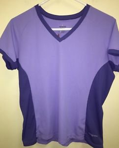 Women's Large Purple Patagonia Apilene Short Sleeve Athletic Shirt
