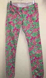 Lilly Pulitzer Spike the Punch Worth Straight Jean Sz 2 Pants