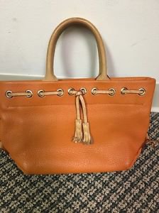 Dooney And Bourke Orange Leather Handbag