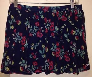 Women's Hollister Skirt, Medium, Navy Blue Flowered
