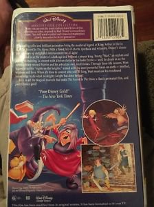 The Sword in the Stone Masterpiece Collection VHS
