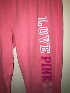 Victoria's Secret Pink Xs Peach Pink Crop Sweatpants