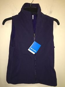 NWT Columbia Sportswear Women's Xs Purple Zip Up Vest Catalina Crest