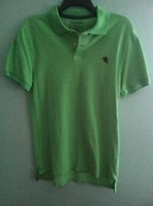 Men's Medium Green Express Short Sleeved Polo Shirt
