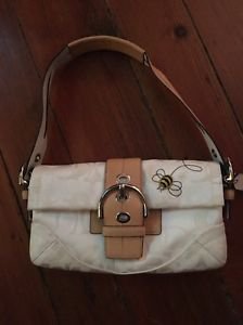 Coach Signature Soho Optic Applique Small Flap Bumble Bee #1555 MSRP $268.00