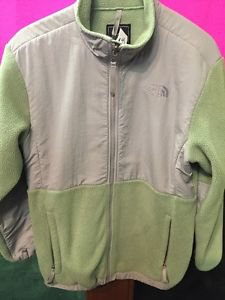 The North Face Denali Jacket Coat Girls XL 16-18 Green Grey