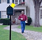 MAILBOX ALERT FLAG - MAIL ARRIVE - MAILBOXES
