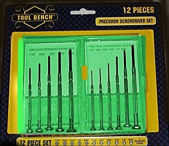 Tool Bench 12 Piece Precision Screwdriver Set