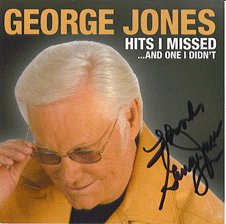 AUTOGRAPHED George Jones Signed CD HOF ON SALE