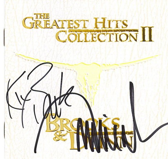 HOT BROOKS & DUNN AUTOGRAPHED GREATEST HITS VOL 2 CD