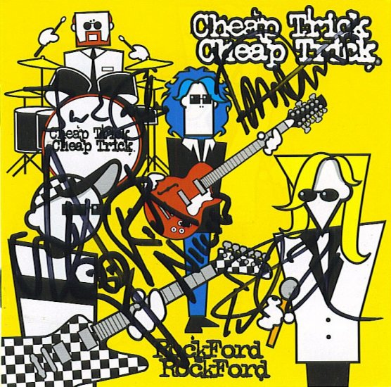 AUTOGRAPHED CHEAP TRICK ROCKFORD CD SIGNED NEW