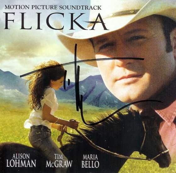 AUTOGRAPHED Tim McGraw Flicka CD Signed CHEAP!