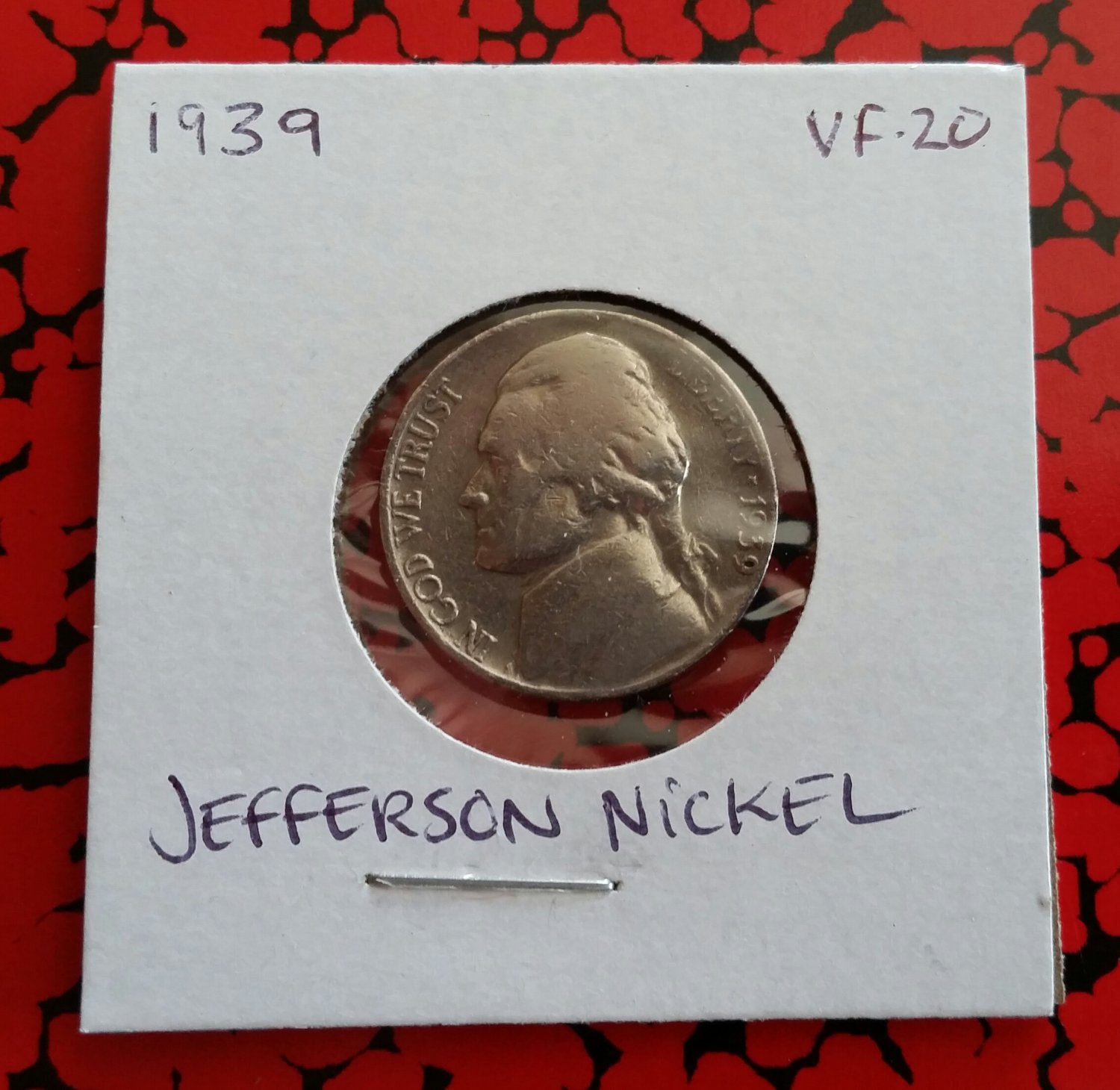 1939 VF-20 Nickel Jefferson
