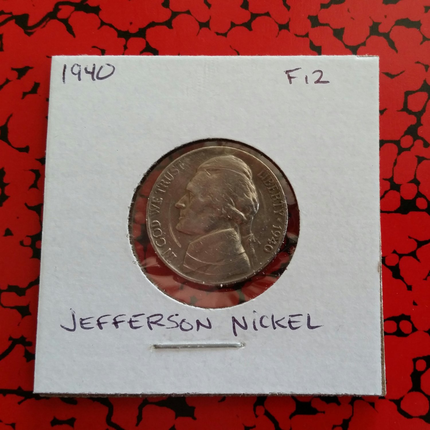 1940 F-12 Nickel Jefferson