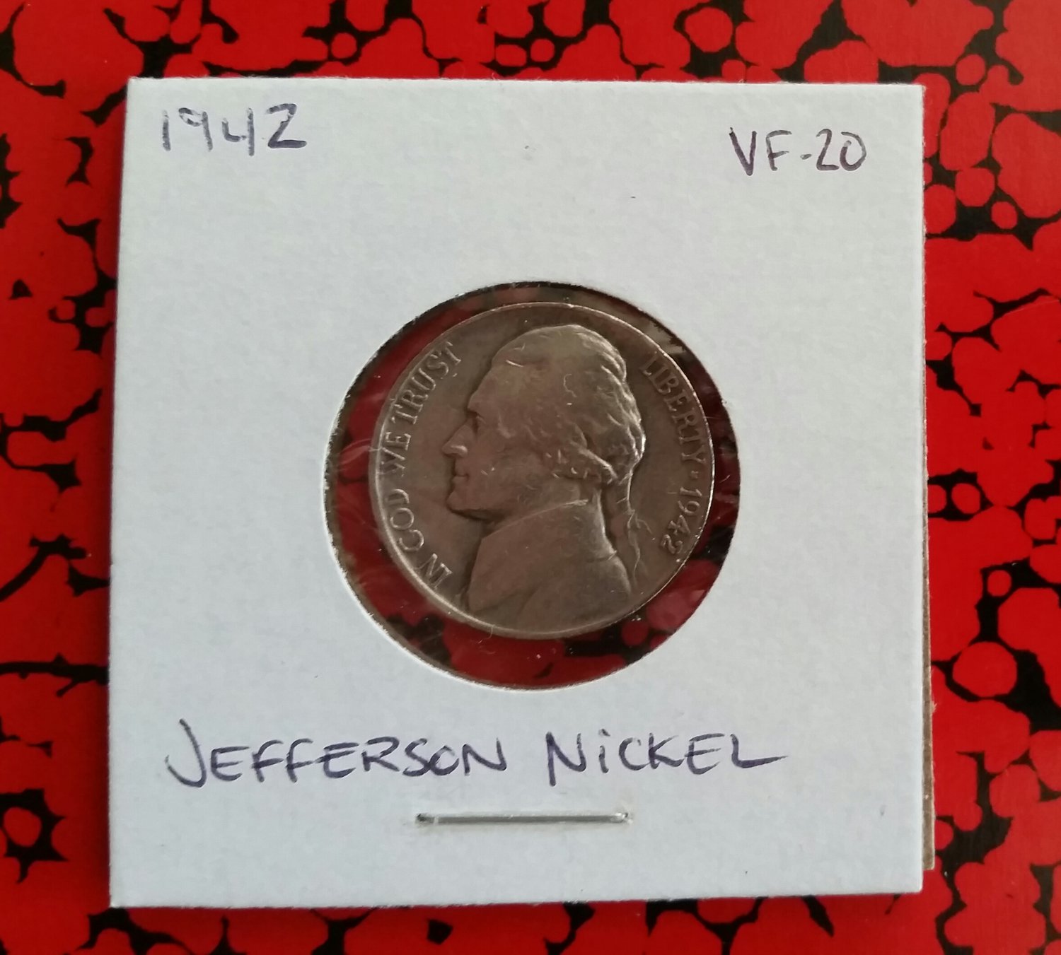 1942 VF-20 Nickel Jefferson