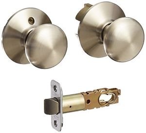 Schlage F10 PLY 619 Plymouth Satin Nickel Hall and Closet Knob