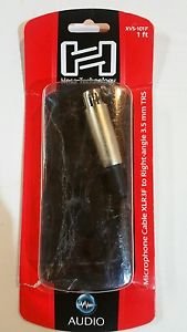 Hosa XVS101F Right Angle 3.5mm M to XLR F 1 Foot