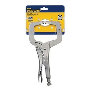 IRWIN Vise Grip 11R 11-Inch Regular Tip Locking C-Clamp