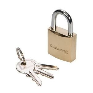 Silverline 304221 1-3/16-Inch Brass Padlock