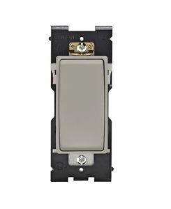 Leviton Renu Switch RE151-WS for Single Pole Applications, 15A-120/277VAC, in Wo