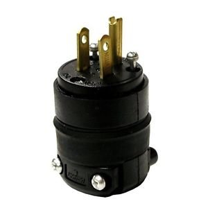 Leviton Round Plug for Vacuum Cleaner R60-515PR